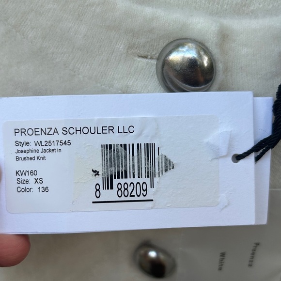 Proenza Schouler White Label Josephine Textured-Knit Jacket - Picture 7 of 9